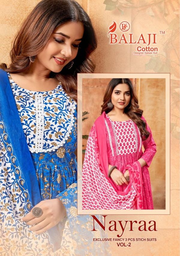 Balaji Nayraa Vol-2 – Nayra Cut Kurti With Pant Dupatta